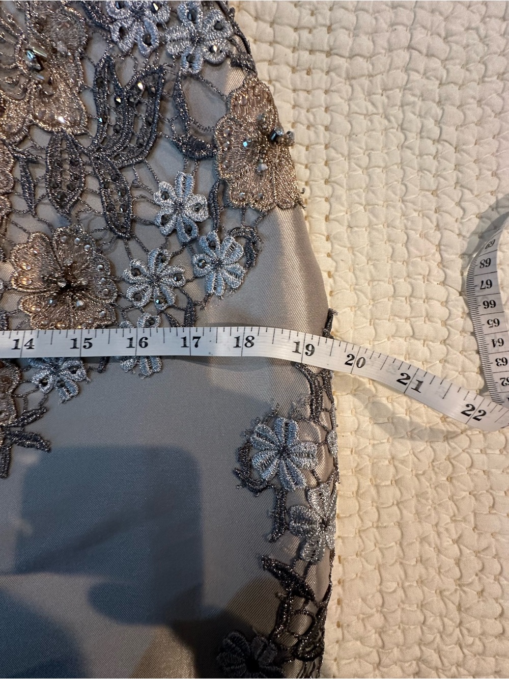 Terani Couture - One Shoulder Floral Cocktail Dress - Picture 16 of 16